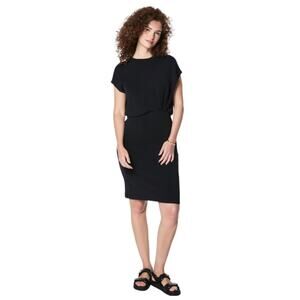 SPANX AirEssentials Faux Tuck‎ Dress Womens Black Size Large 50769R